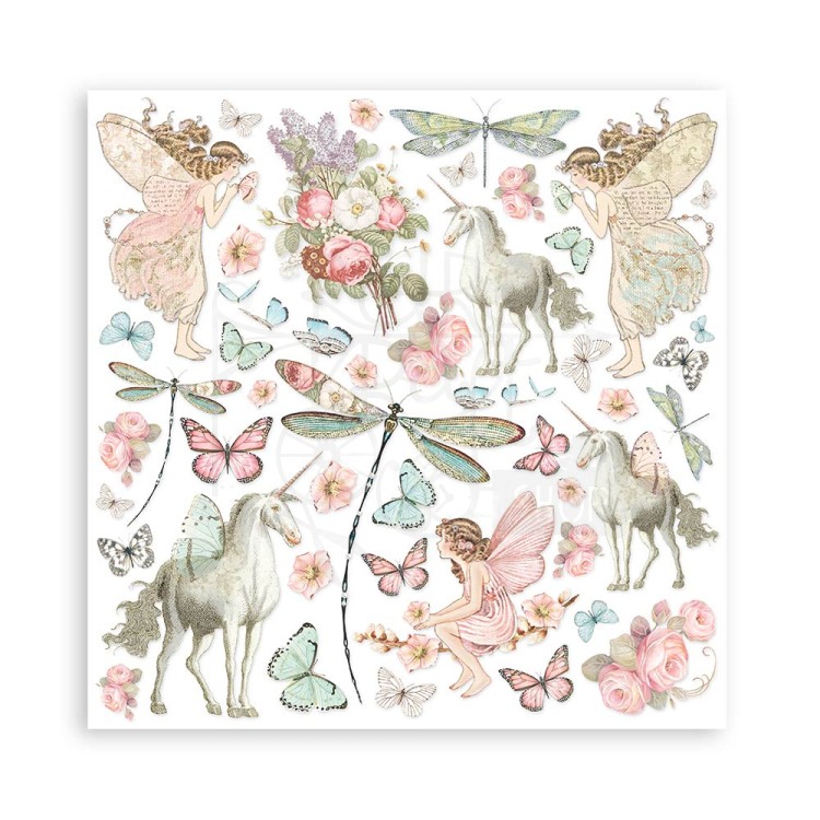 Zestaw papierów do scrapbookingu 20x20 Wonderland SBBS109 Stamperia