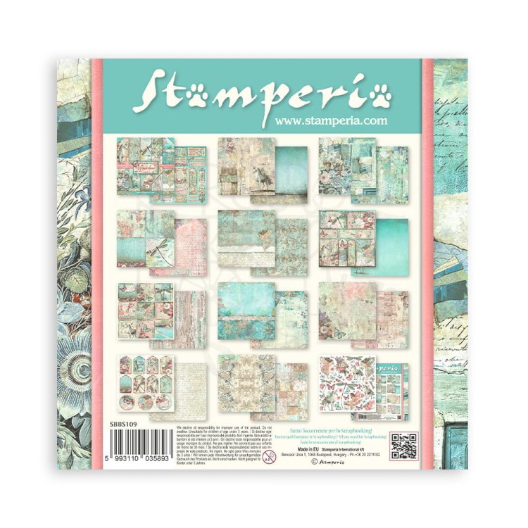 Zestaw papierów do scrapbookingu 20x20 Wonderland SBBS109 Stamperia