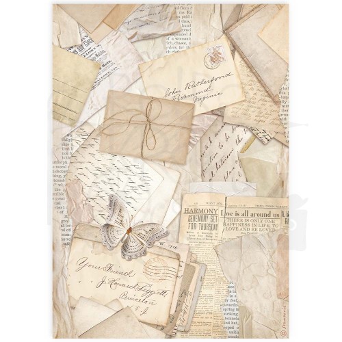 Papier ryżowy do decoupage A4 Best Sellers Karty pocztowe DFSA4914 Stamperia