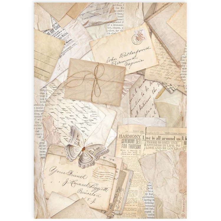 Papier ryżowy do decoupage A4 Best Sellers Karty pocztowe DFSA4914 Stamperia