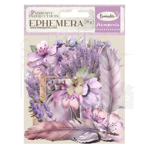 Ozdoby papierowe samoprzylepne Ephemera Lavender DFLCT48 Stamperia