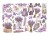 Ozdoby papierowe samoprzylepne Ephemera Lavender DFLCT48 Stamperia