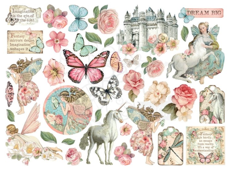 Ozdoby kształty tekturowe Die Cuts Wonderland DFLDC101 Stamperia