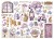 Ozdoby kształty tekturowe Die Cuts Lavender DFLDC100 Stamperia