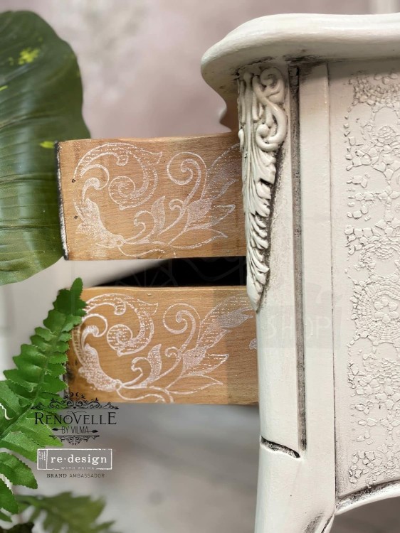 Stempel akrylowy 31x31cm Elegant Scrolls 649906 Prima