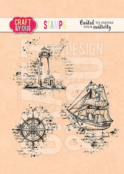 Stempel akrylowy Zestaw Morski CS039 Craft&amp;You Design