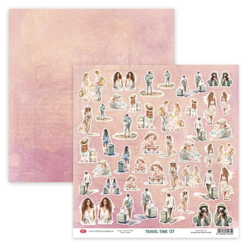Papier 30x30 elementy do wycięcia Travel Time 07 Craft&amp;You Design