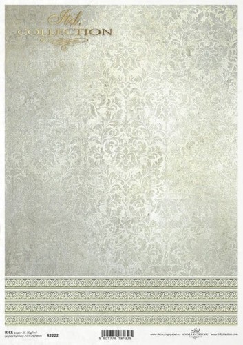 Papier ryżowy do decoupage A4 Tapeta tło R2222 ITD Collection