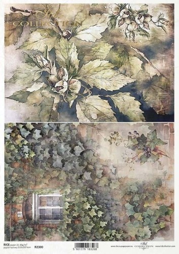 Papier ryżowy do decoupage A4 Jesienne widoczki R2300 ITD Collection