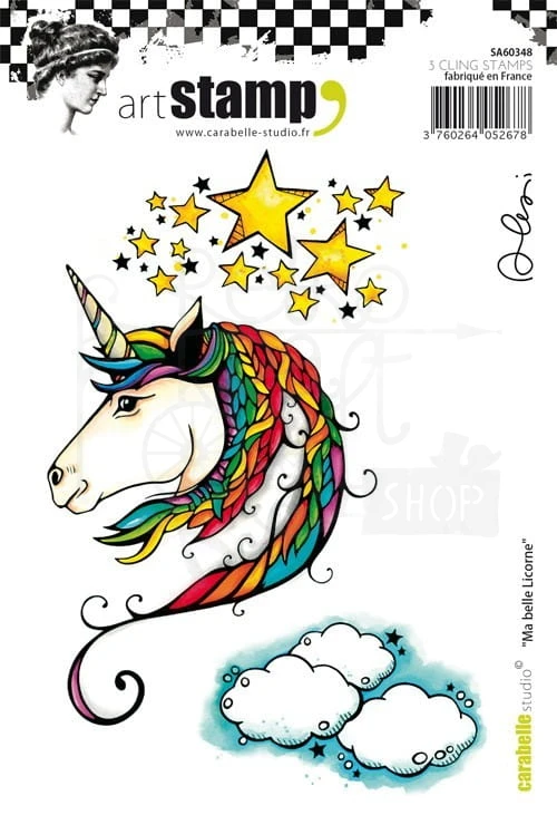 Stempel gumowy Ma belle Licorne Carabelle