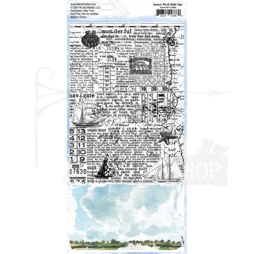 Taśma washi tape Summer Porch 2 arkusze SP-27860 49 and Market