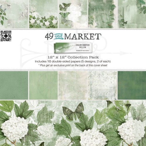 Zestaw papierów 30x30 Color Swatch Willow 10 arkuszy WCS-27891 49 and Market