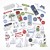 Ozdoby tekturowe die-cuts Summer Porch Chipboard Set 59 szt SP-27846 49 and Market