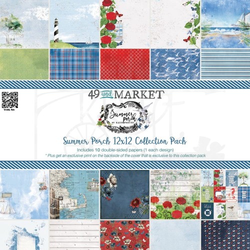 Zestaw papierów 30x30 Summer Porch Collection Pack 10 arkuszy SP-27549 49 and Market
