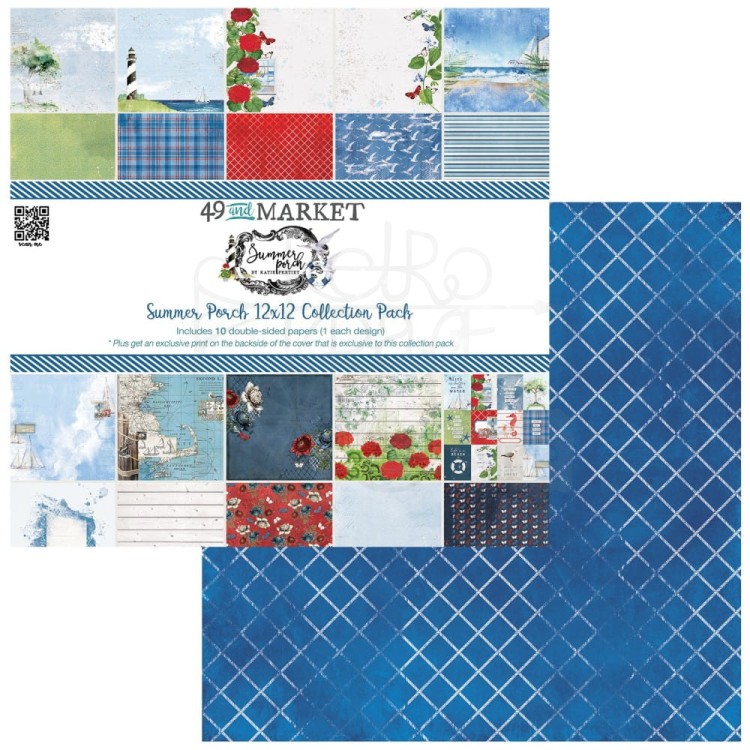 Zestaw papierów 30x30 Summer Porch Collection Pack 10 arkuszy SP-27549 49 and Market