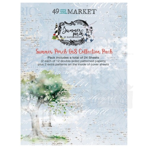 Zestaw papierów 15x20 Summer Porch 24 arkusze SP-27563 49 and Market