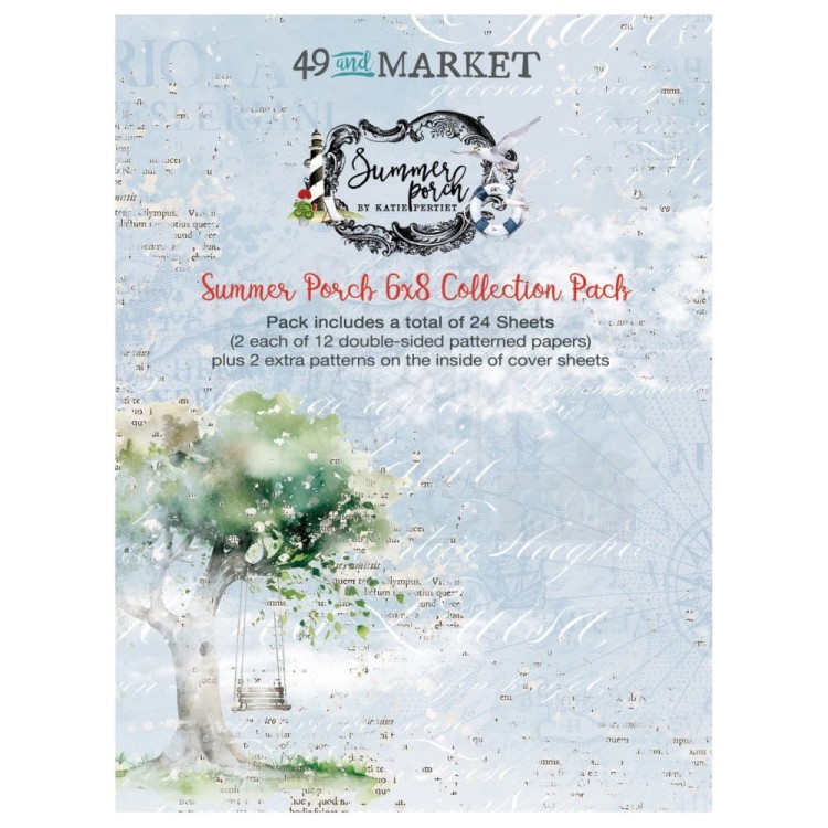 Zestaw papierów 15x20 Summer Porch 24 arkusze SP-27563 49 and Market