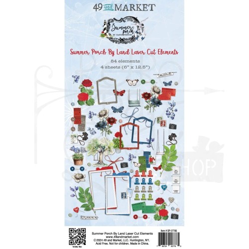Ozdoby papierowe die-cuts Summer Porch By Land 84 szt SP-27785 49 and Market