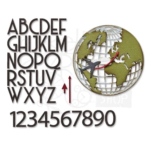Wykrojnik Thinlits Vault World Travel By Tim Holtz 666606 Sizzix