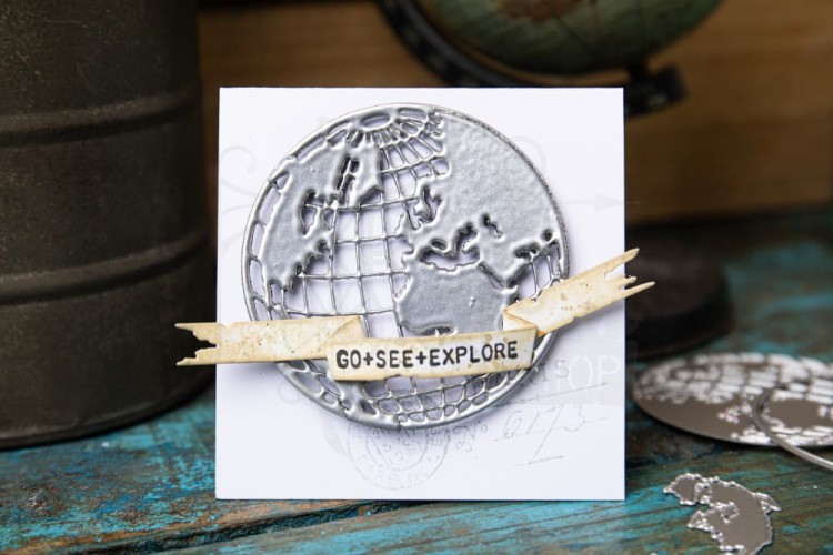 Wykrojnik Thinlits Vault World Travel By Tim Holtz 666606 Sizzix
