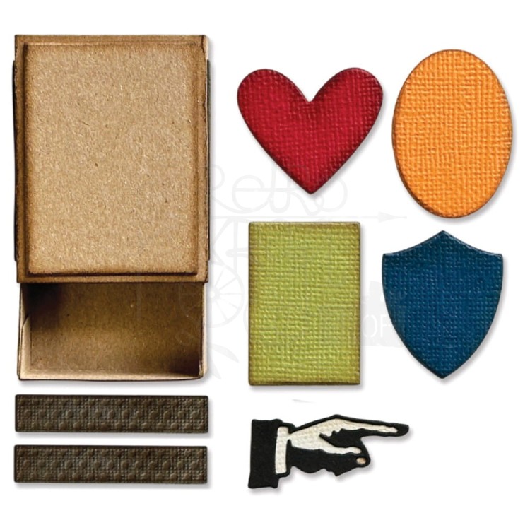 Wykrojnik Thinlits Vault Matchbox By Tim Holtz 666604 Sizzix