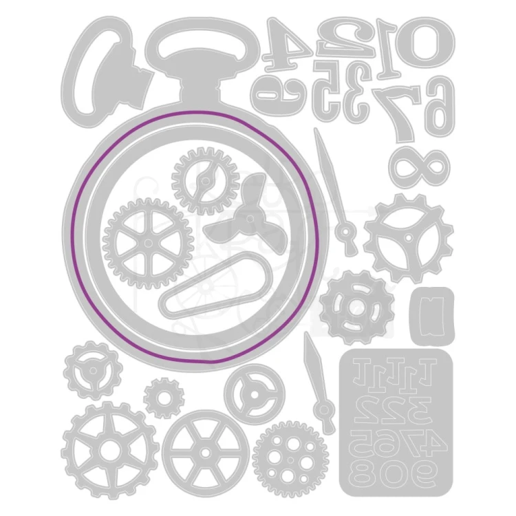 Wykrojnik Thinlits Vault Watch Gears By Tim Holtz 666603 Sizzix