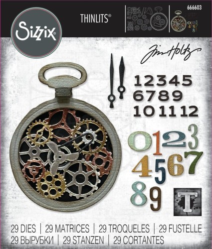 Wykrojnik Thinlits Vault Watch Gears By Tim Holtz 666603 Sizzix