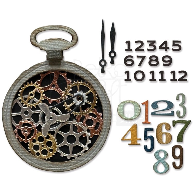 Wykrojnik Thinlits Vault Watch Gears By Tim Holtz 666603 Sizzix