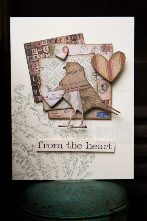 Wykrojnik Thinlits Vault Lovebirds By Tim Holtz 666566 Sizzix