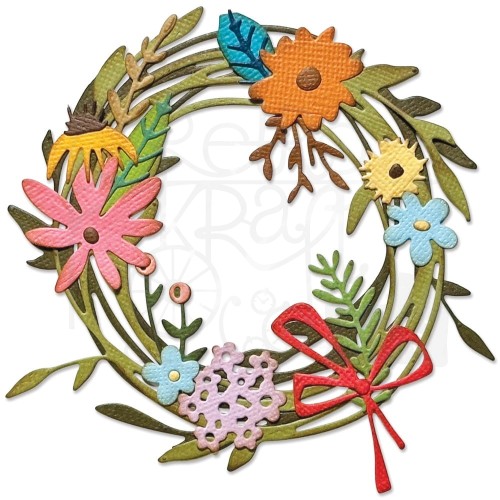 Wykrojnik Thinlits Vault Funny Floral Wreath By Tim Holtz 666563 Sizzix