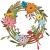 Wykrojnik Thinlits Vault Funny Floral Wreath By Tim Holtz 666563 Sizzix