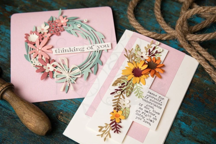 Wykrojnik Thinlits Vault Funny Floral Wreath By Tim Holtz 666563 Sizzix
