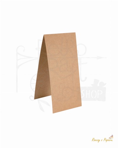 Baza do kartki pionowa DL - kraft 10x21 Rzeczy z Papieru