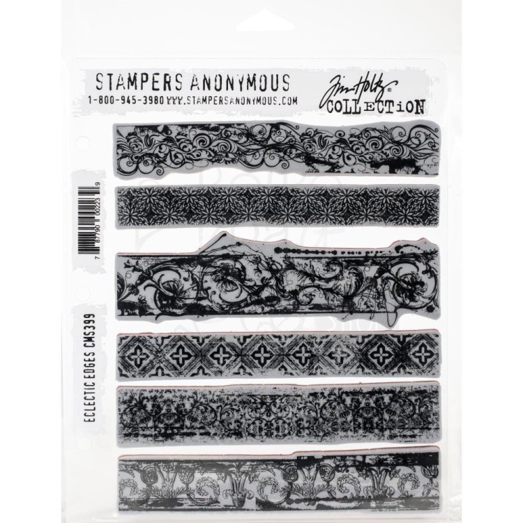 Stempel gumowy Eclectic Edges Tim Holtz Stampers Anonymous
