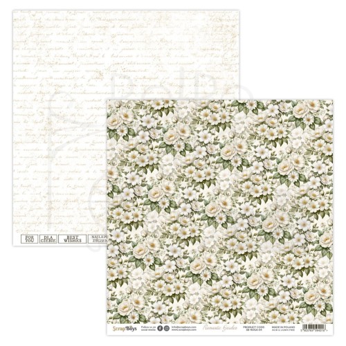 Papier do scrapbookingu 30x30 Romantic Garden 04 ScrapBoys