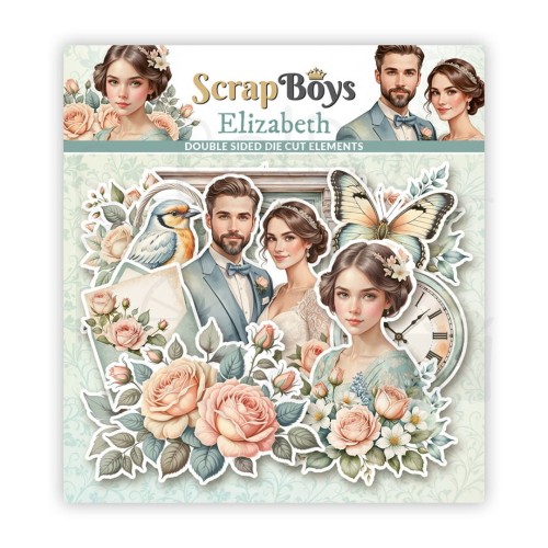 Ozdoby papierowe die-cuts Elizabeth 12 ScrapBoys