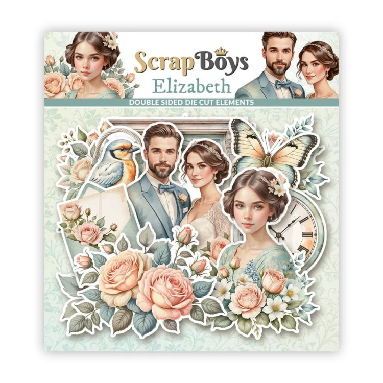 Ozdoby papierowe die-cuts Elizabeth 12 ScrapBoys