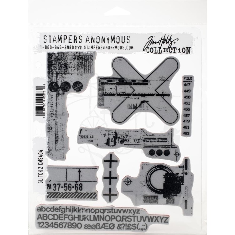 Stempel gumowy Glitch 2 Tim Holtz Stampers Anonymous
