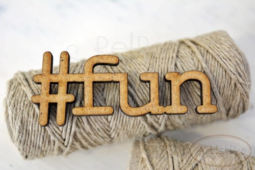 Napis HDF #fun Artistiko
