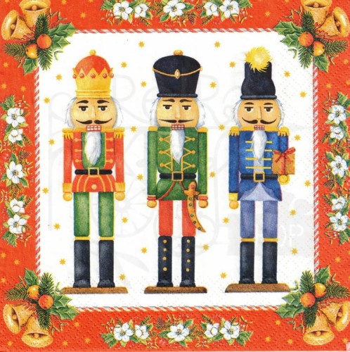 Serwetka 33x33 - Nutcrackers - Dziadek do orzechów