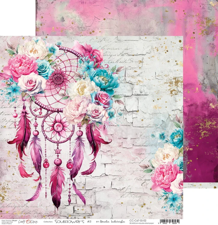 Zestaw papierów do scrapbookingu 30x30 Soulflowers - CC-C67-SS-00 Craft O'Clock
