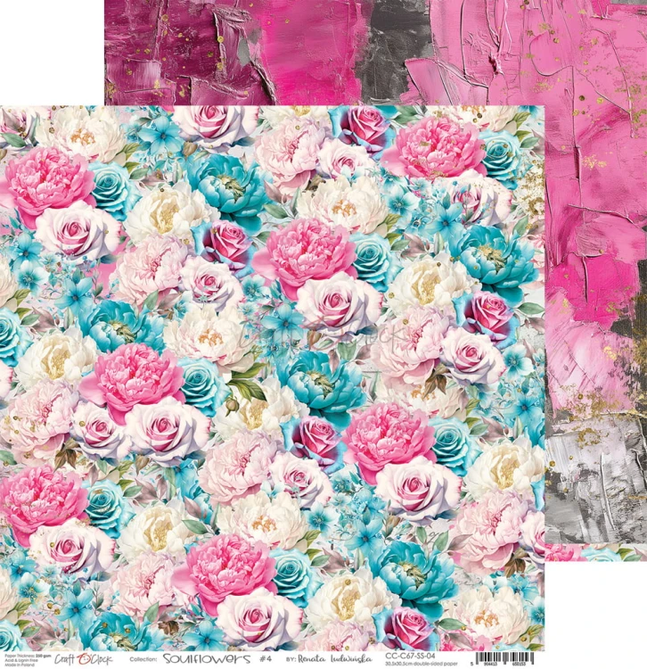 Zestaw papierów do scrapbookingu 30x30 Soulflowers - CC-C67-SS-00 Craft O'Clock