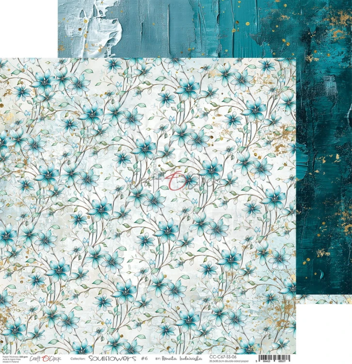 Zestaw papierów do scrapbookingu 30x30 Soulflowers - CC-C67-SS-00 Craft O'Clock