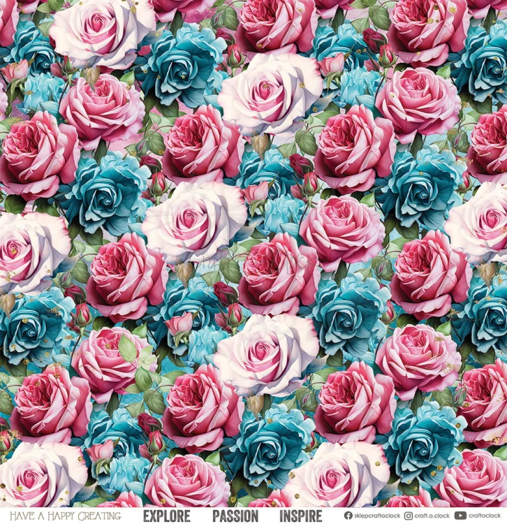 Zestaw papierów do scrapbookingu 30x30 Soulflowers - CC-C67-SS-00 Craft O'Clock