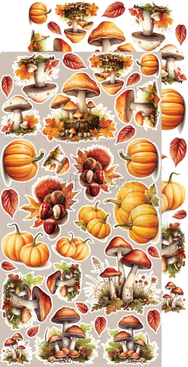 Zestaw dodatków 15x30 Autumnaria - Mix CC-F33-AA-13 Craft O'Clock