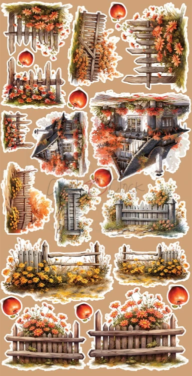 Zestaw dodatków 15x30 Autumnaria - Mix CC-F33-AA-13 Craft O'Clock