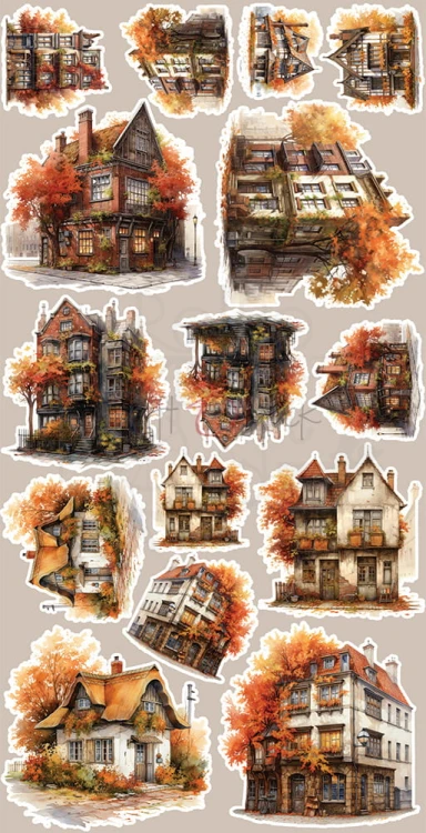 Zestaw dodatków 15x30 Autumnaria - Mix CC-F33-AA-13 Craft O'Clock