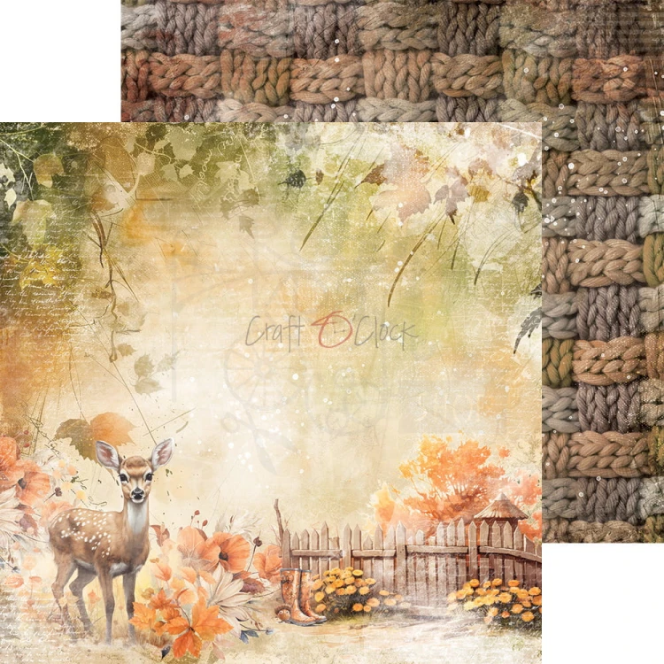 Zestaw papierów do scrapbookingu 20x20 Autumnaria - Mix CC-F33-AA-09 Craft O'Clock