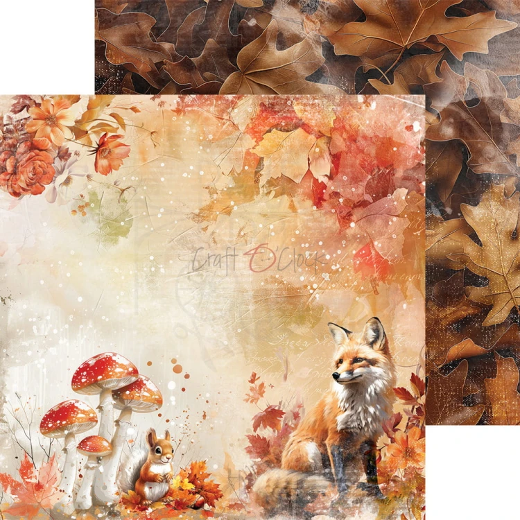 Zestaw papierów do scrapbookingu 20x20 Autumnaria - Mix CC-F33-AA-09 Craft O'Clock