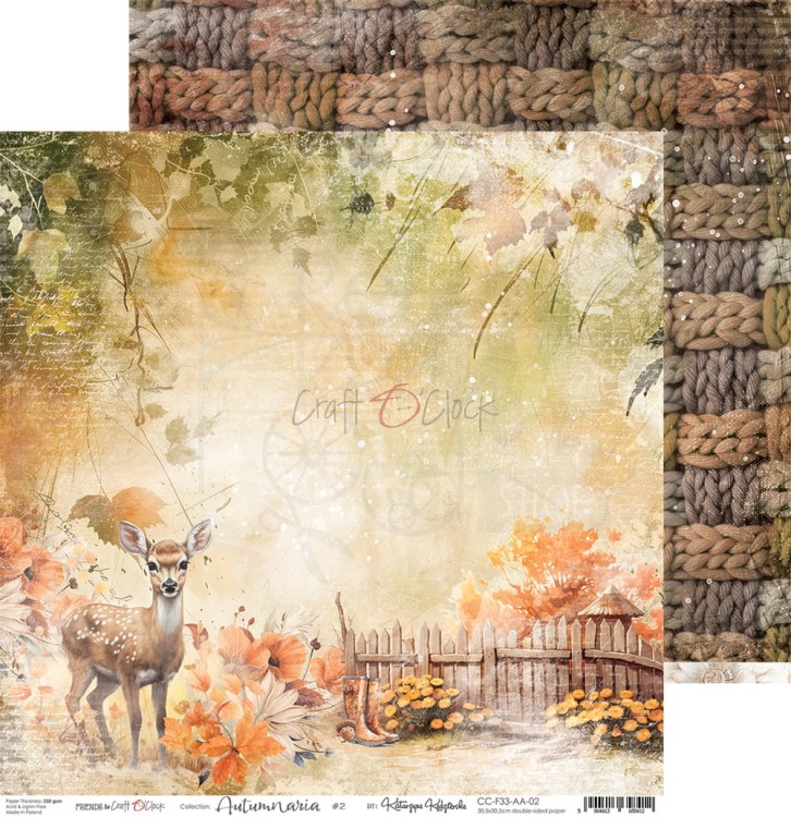 Zestaw papierów do scrapbookingu 30x30 Autumnaria - CC-F33-AA-00 Craft O'Clock